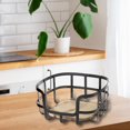 thumbnail image 3 of Metal Fruit Basket With Bamboo Bottom, 3 of 3