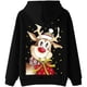 thumbnail image 3 of Sudaderas con capucha de gran tamaño para mujer, sudaderas con estampado de alces de Navidad de manga larga con bolsillo, Tops con cordón Fridja FKASFK5199, 3 of 4
