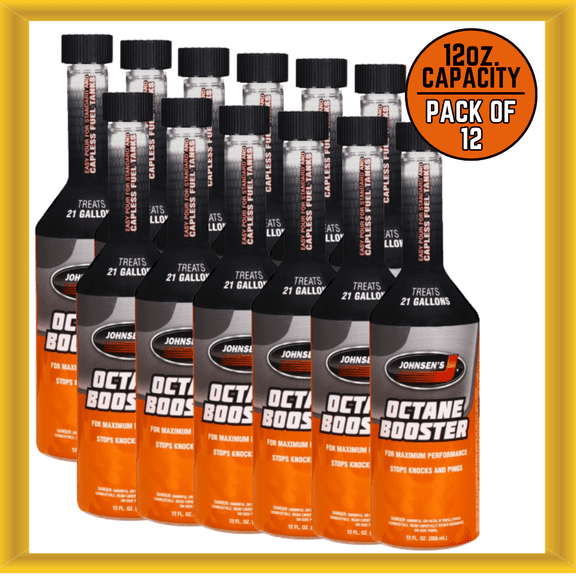 Johnsen's 4688 12 Ounce Capacity Octane Boost for Maximum Performance Pack of 12