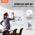 thumbnail image 2 of VEVOR Magnetic Glass Whiteboard, Dry Erase Board 36"x24", Wall-Mounted Large White Glassboard Frameless, with Marker Tray, an Eraser and 2 Markers, White, 2 of 9