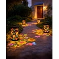 thumbnail image 7 of Colorful Sunflower Glow Solar Garden Lantern - Outdoor Waterproof Decorative Hanging Solar Lights, Metal Solar Powered Garden Decor for Patio, Yard, Gifts (Sunflower), 7 of 7