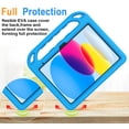 thumbnail image 6 of SUPNICE Kids Case with Built-in Screen Protector for New iPad 11-inch (A16) 2025 / iPad 10th Generation 2022(10.9 inch) with Shockproof Handle Stand Case for iPad 11/10.9 Inch,Blue, 6 of 8