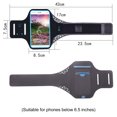 thumbnail image 4 of Adecuado para bolsa de brazalete de teléfono móvil de menos de 6,3 pulgadas, bolsa de brazalete de pantalla táctil deportiva para correr, 4 of 5