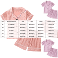 thumbnail image 3 of NIEWTR Kids Spring Summer Clothes Girls Satin Set Short Sleeve Button Down Shirts and Shorts Loungwear Outfits Kids, 3 of 5