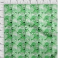 thumbnail image 4 of oneOone Cotton Flex Green Fabric Abstract Face Sewing Craft Projects Fabric Prints By Yard 40 Inch Wide, 4 of 4