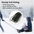thumbnail image 3 of StarQualityBargain 36-Inch Durable Downhill Sprinter Toboggan Snow Sled for Kids, Boys, Girls, and Adults, Featuring Built-in Handles and Pulling Rope - Black, 3 of 8
