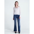 thumbnail image 2 of Scoop Women's Pointelle Knit Cardigan Sweater with Long Sleeves, Lightweight, Sizes XS-XXL, 2 of 5