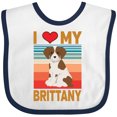thumbnail image 3 of Inktastic Brittany Spaniel Dog Boys or Girls Baby Bib, 3 of 4