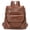 Brown, variant on Backpack Purse for Women Vegan Leather Travel Back Pack Fashion Shoulder Bags Daily Use Handbag