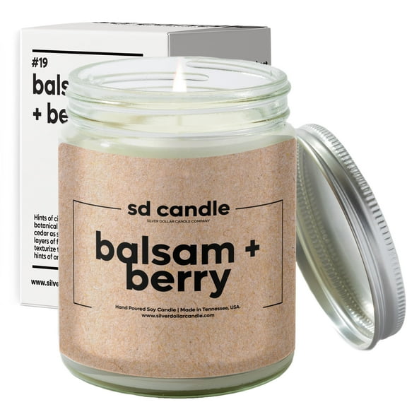 #19 | Balsam & Berry Scented Candle - 9/16oz 100% All-Natural Handmade Soy Wax Candle