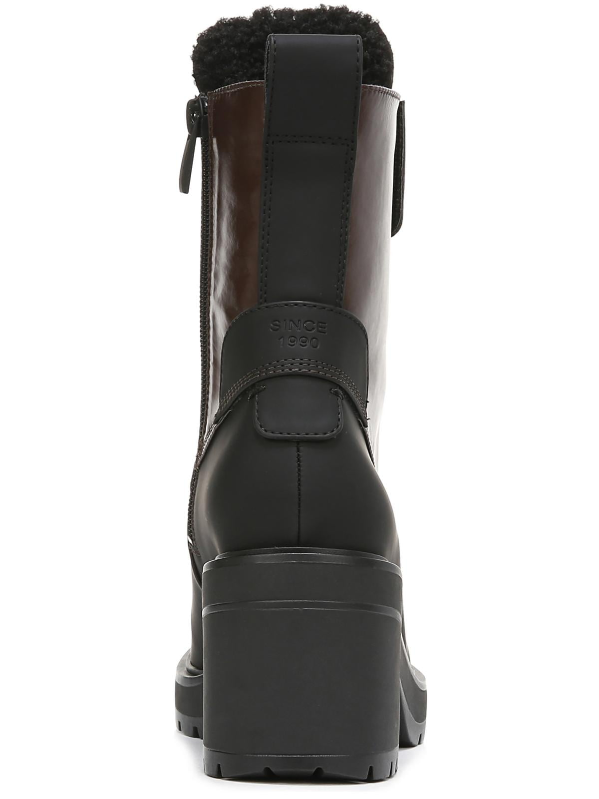 Franco Sarto Womens Dizzy Faux Leather Lace Up Winter Snow Boots Walmart