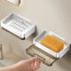 thumbnail image 5 of pstuiky Jabonera doble con soporte para jabón y esponja ahorra espacio y es ideal para el baño., 5 of 6