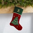 thumbnail image 2 of Personalization Mall Traditional Tree Embroidered Initial Christmas Stockings, 2 of 7