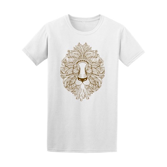 Beautiful Vintage Lion Sketch Tee Men's -Image by Shutterstock