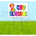 thumbnail image 1 of Rainbow Cbd Slushie V2 (18" X 24") Yard Sign, Includes Metal Step Stake, 1 of 6