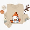 thumbnail image 5 of Halloween Spooky Season Sweatshirt Women Oversized Ghost Sweater Fall Embroidered Pullover Top Long Sleeve Crewneck Shirts Cute Vintage Graphic Tees Holiday Wear, 5 of 5
