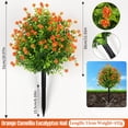 thumbnail image 1 of Arreglo floral artificial de camelia y plantas verdes: simulación primaveral realista para la decoración del hogar, centro de mesa floral artificial que no necesita riego para la sala de estar, la, 1 of 6