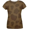 thumbnail image 1 of Halloween Brown Chocolate Milk Cow Costume All Over Womens T Shirt, 1 of 2