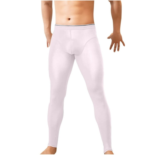 Pantalones largos Ropa interior para hombre Leggings finos Pantalones deportivos ventilados con hielo Traje para hombre