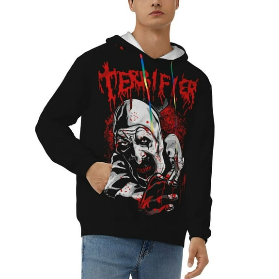Terrifier 2 Hoodie Unisex 3D Novelty Hoodies Graphic Hoodies Pullover Sweatshirts for Men Women Teen Small