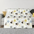 thumbnail image 1 of Cauagu Cute Cat Pattern Fleece Throw Blanket, Horizontal Fleece Bedding Home Decor for Couch & Bed All Season Use-80"x60", 1 of 6