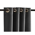 thumbnail image 3 of Legacy Decor Blackout Curtain with Grommet Top Room Divider, 48" Wide X 84" Tall, Grey Color, Indoor, 3 of 5