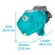 thumbnail image 5 of Bomba de Agua Eléctrica Iusa Tipo Jet 1 HP azul, 5 of 6