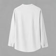 thumbnail image 5 of Guluxicc Men's Linen Shirts Button Down Relaxed Fit Classic Asian Long Sleeve Shirts Summer Casual Outfits, 5 of 8
