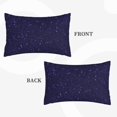 thumbnail image 2 of Fuzoiu Glittering Purple Starfield Print Fuzzy Pillowcases, Super Soft Pillow Case Cover with Zipper for Bedroom, Sofa, Couch,Cozy Pillow Shams for All Seasons-16"x24", 2 of 6