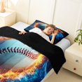 thumbnail image 3 of Erosebridal Baseball Sport Theme Twin Comforter Sets,Boys Ball Game Bedding Set For Ball Lovers, Reversible 2-Piece, 3 of 7