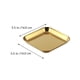 thumbnail image 5 of 1pc de acero inoxidable forma cuadrada placa de almacenamiento placa de postre bandeja de filete (dorado), 5 of 5
