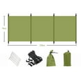 thumbnail image 1 of MYG for Outdoor Windscreen Portable Privacy Screen 250x70cm Windshield for Camping Picnic BBQ Hiking Cooking 210D Oxford Cloth with Ground Spikes Ropes Storage Bag, 1 of 9