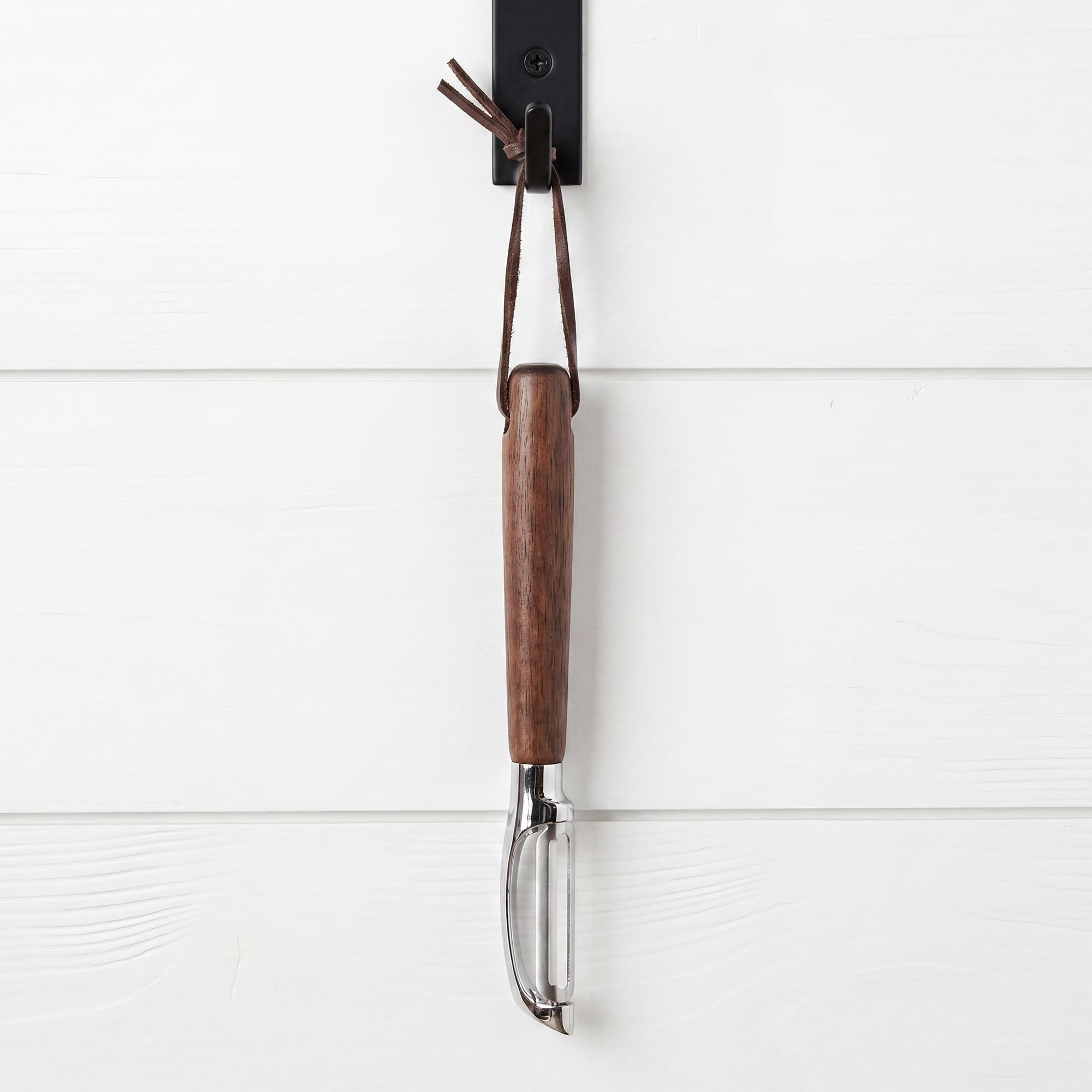 Unique Bargains Wood Vegetable Peeler, Durable Potato Peeler with Ergonomic Handle Walnut 7.1"x0.8"