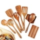 thumbnail image 1 of 9 PCS Natural Wooden Spoons for Cooking Wooden Utensils, 1 of 5