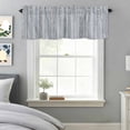 thumbnail image 3 of Modern Geometric Blue Stripe Dot Valances for Windows,Kitchen Valance Rod Pocket Short Curtain, Abstract Line Graffiti Beige Valance Curtain Window Valances for Bedroom Bathroom Living Room 42x12in, 3 of 9
