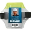 Sicurix, BAU66860, Reflective Armband Badge Holder - Vertical, Yellow