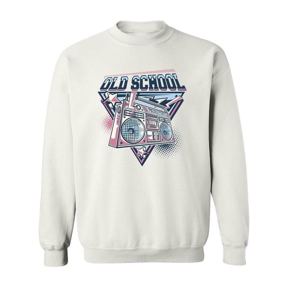 An Old School Boombox Sweatshirt Women -Image by Shutterstock, Female XX-Large