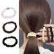 thumbnail image 2 of 8Pieces Elastic Scrunchies MultiUse Stretchy Hair Bands Solid Color Hairtie For Women Girl Hair Styling Essential Multicolor, 2 of 4
