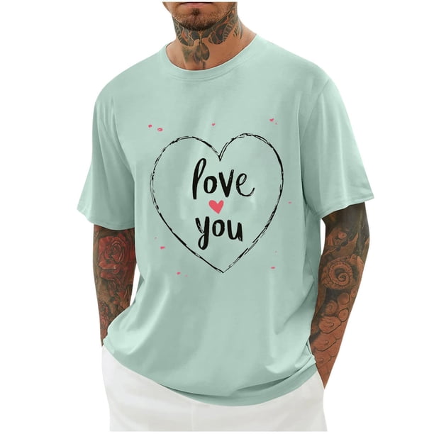 Camisas de Manga Larga para Hombres Imprimir Casual Cuello Redondo Blusa de Manga Corta, Camisas de Lino para Hombres