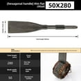 thumbnail image 1 of 50mm Hex Shank Electric Hammer Chisel: Heavy-Duty Copper Construction Flat Chisel for Old Motor Disassembly, Wire Stripping & Electronic Repairs – Compact, Wide Head Design for Professionals & DIY, 1 of 6