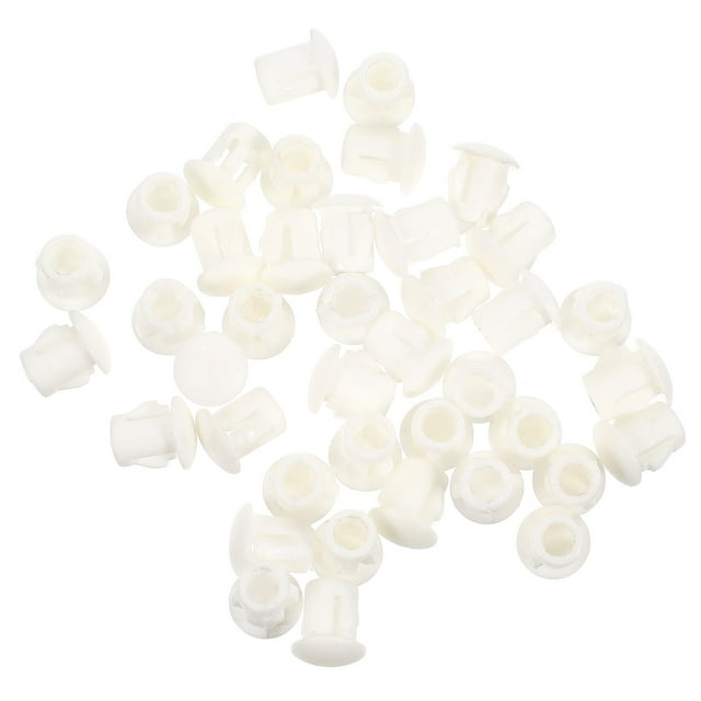 MasteelfCA 100 Pcs Bouchons de Trous de Meubles en Nylon Plastique Rond à Encliqueter