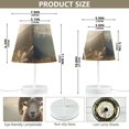 thumbnail image 4 of Sheep Grass Sunlight LED Desk Lamp Table Lamp USB Bedside Nightstand Small Lamp for Bedroom Living Room Kids Room, 4 of 8