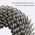 thumbnail image 3 of Stainless Steel Siding Nails - 1-1/4x0.09 Ring Shank 15 Degree Coils, 1200 Count Small Cap Coil Roofing Ring Shank Siding Nails for Cedar Siding and Fencing, Etc, 3 of 6