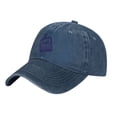 thumbnail image 2 of ZICANCN The Slogan Strike Blue Adjustable Baseball Cap Women, Hats for Men Adult Washed Cotton Denim Baseball Caps Fashion Navy Blue, 2 of 8