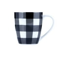 Buffalo Plaid White/Black 16PC Dinnerset