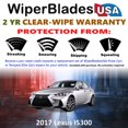 thumbnail image 2 of 2017 Lexus IS300 Beam Wiper Blades Wipers w/2yr Warranty (Set of 2), 2 of 5