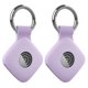 thumbnail image 1 of Caso Silicona 2 PC para Mate 2022/2024 Case Rastreador Con KeyChain () Purple, 1 of 3