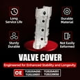 thumbnail image 4 of MITZONE Upgrade Aluminum Valve Covers Compatible with Toyota Camry Highlander Sienna Solara Avalon 2002-2010 2.4L 3.0L 3.3L V6 Gas, 4 of 7