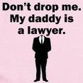 thumbnail image 2 of CafePress - My Daddy Is A Lawyer Body Suit - Long Sleeve Cotton Baby Bodysuit, 2 of 4