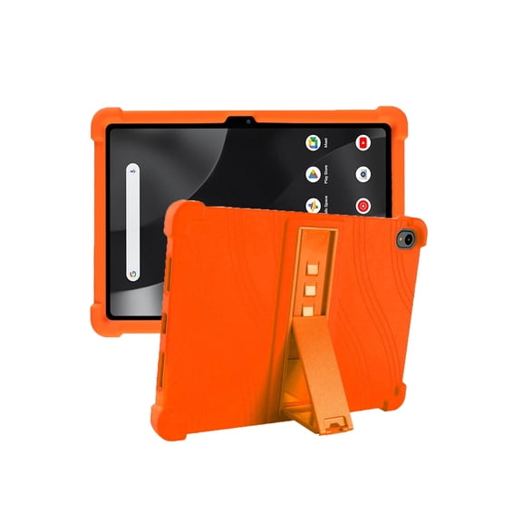 Silicone Case for onn 11 inch 2024 Model, Soft Flexible Shockproof Protective Tablet Cover, Anti-Scratch & Lightweight Slim Design-Orange